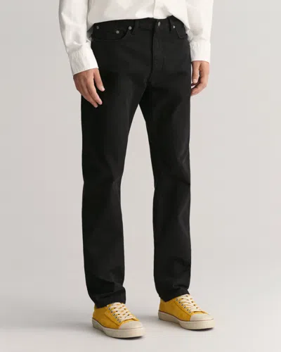 Gant Mens Regular Desert Jeans In Black