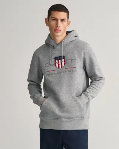 GANT MENS REGULAR FIT ARCHIVE SHIELD PULLOVER HOODIE