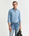 Gant Mens Regular Fit Chambray Shirt In Blue