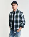 Gant Mens Regular Fit Checked Flannel Shirt In Multi