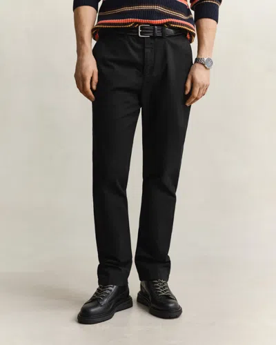 Gant Mens Regular Fit Classic Chinos In 05 Black