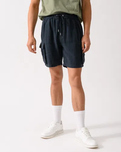 Gant Mens Regular Fit Drawstring Linen Cargo Shorts