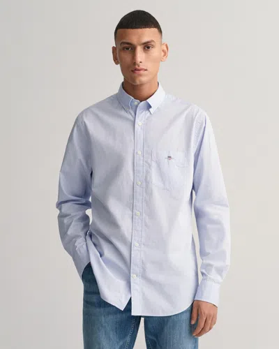 Gant Mens Regular Fit Long Sleeve Poplin Shirt