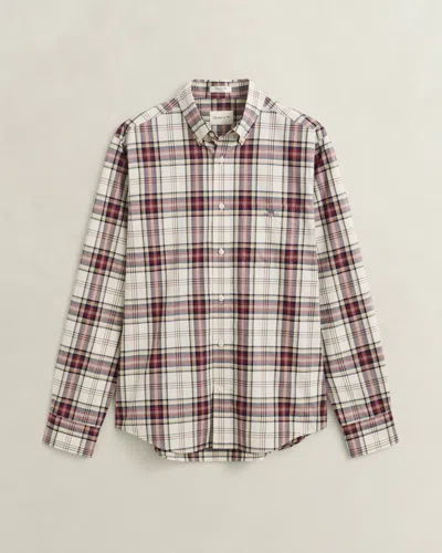 Gant Mens Regular Fit Poplin Check Shirt In Multi