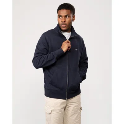Gant Mens Regular Fit Shield Logo Full Zip Sweatshirt