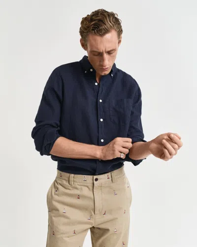 Gant Mens Regular Garment Dyed Linen Shirt
