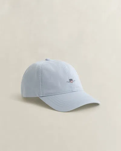 Gant Mens Shield Logo Cotton Twill Cap In Gray