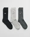 Gant Mens Shield Logo Socks 3-pack In Multi