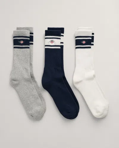 Gant Mens Shield Logo Sport Socks 3-pack