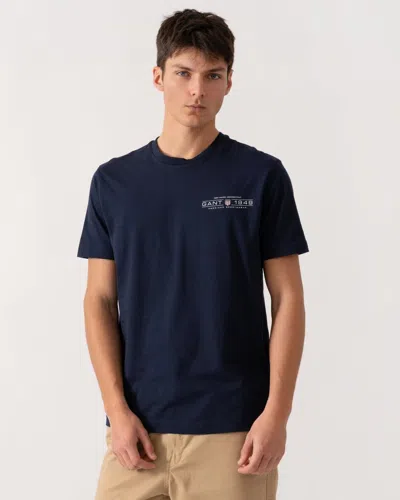 Gant Mens Short Sleeve Printed Graphic T-shirt