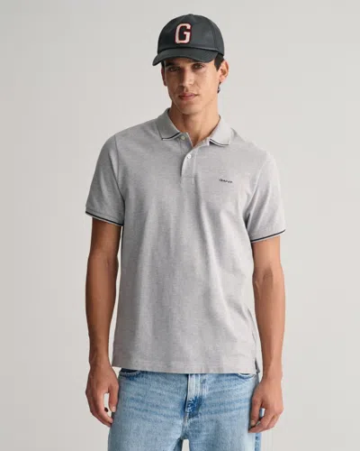 Gant Mens Short Sleeve Tipping Pique Polo