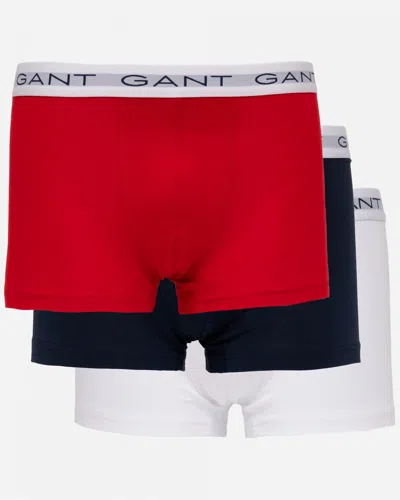 Gant Mens Slim Fit Cotton Jersey Trunks 3-pack