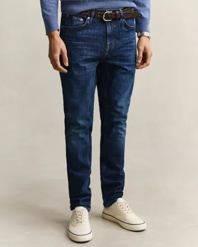 Gant Mens Slim Fit  Jeans In Blue
