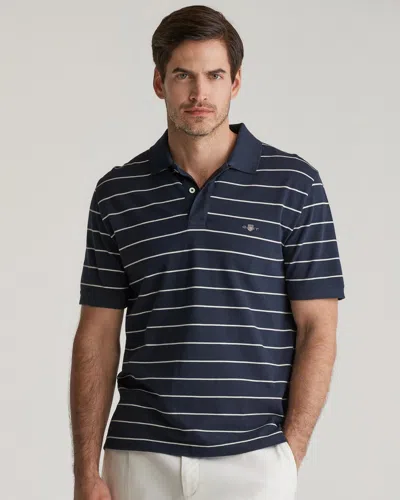 Gant Mens Striped Short Sleeve Polo