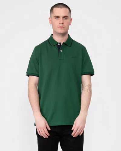 Gant Mens Tipped Short Sleeve Pique Polo