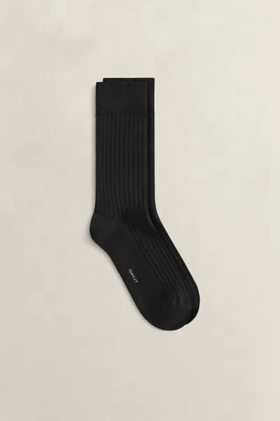 Gant Merino Wool Socks In Black