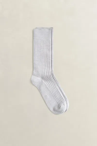 Gant Merino Wool Socks In Gray