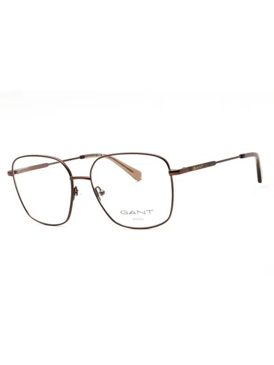 Gant Metal Rectangular Women's Eyeglasses Ga4145 In Black
