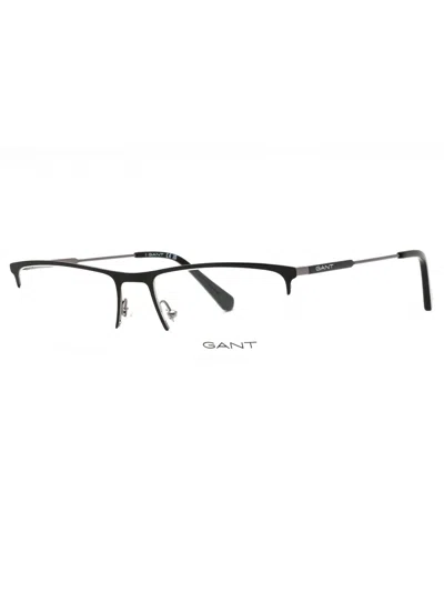 Gant Modern Rectangular Eyeglasses For Men - Ga3288 In Black