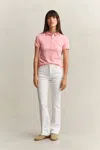 Gant Monogram Flared Jeans In White