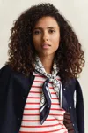 Gant Monogram Silk Scarf In Multi