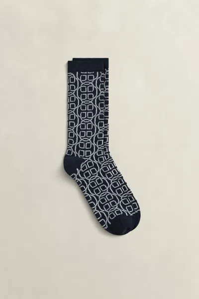 Gant Monogram Socks In Blue