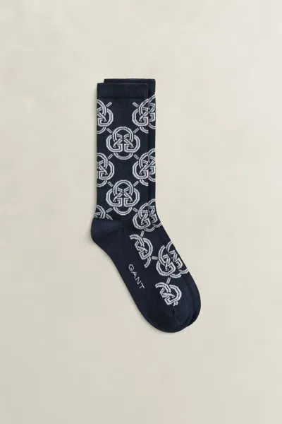 Gant Monogram Socks In Blue