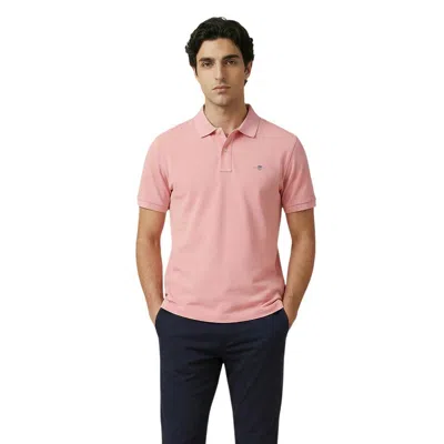 Gant Multicolor Cotton Polo Shirt In Pink