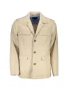 Gant Multi-pocket Cotton Jacket In Neutral