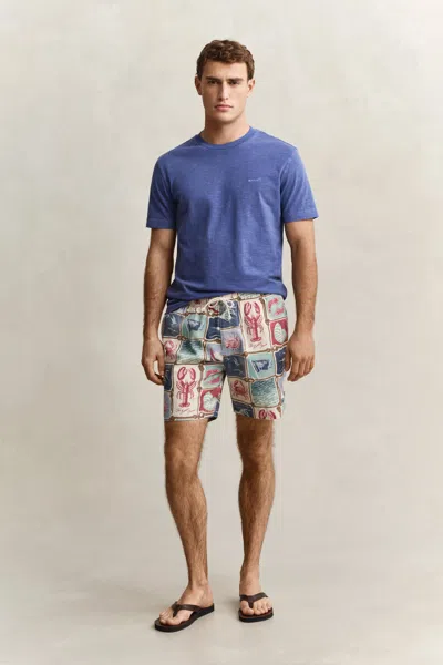 Gant Nautical Shorts In Animal Print