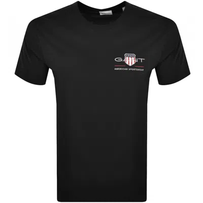Gant Original Archive Shield T Shirt Black