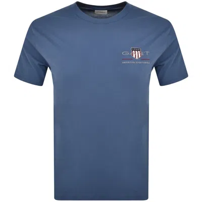 Gant Original Archive Shield T Shirt Blue