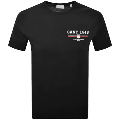 Gant Original Graphic T Shirt Black