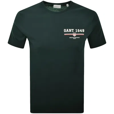 Gant Original Graphic T Shirt Green