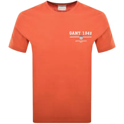 Gant Original Graphic T Shirt Orange