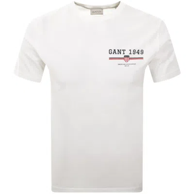 Gant Original Graphic T Shirt White