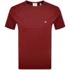 Gant Original Regular Shield T Shirt Red In Red