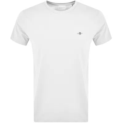 Gant Original Regular Shield T Shirt White