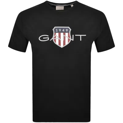Gant Original Shield Graphic T Shirt Black