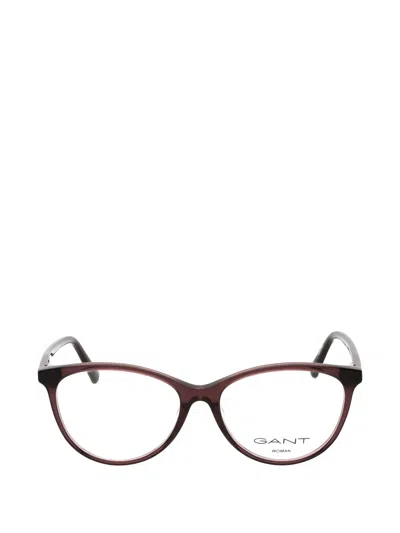 Gant Oval-frame Glasses In Brown