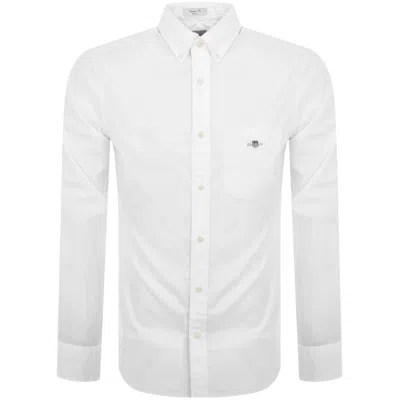 Gant Oxford Long Sleeved Shirt White