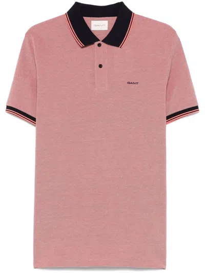 Gant Oxford Poloshirt In Rosa