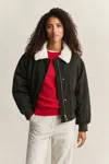 Gant Padded Bomber Jacket In Black