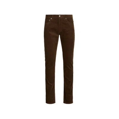 Gant Pantalon Slim En Coton Mélangé In Brown