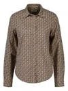 Gant Patterned Shirt In Brown