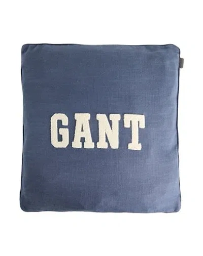 Gant Pillow Or Pillow Case Navy Size - Viscose, Cotton, Linen In Blue