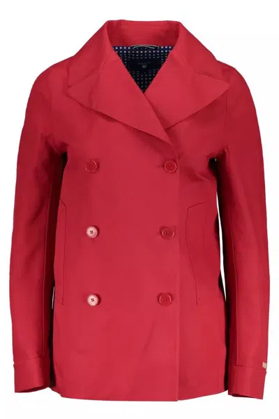 Gant Pink Cotton Jackets & Coat In Red