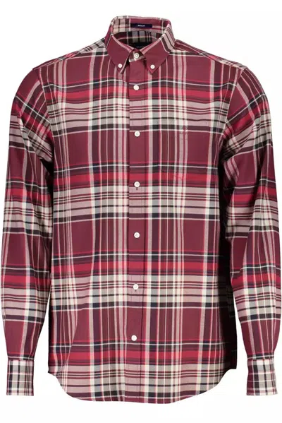 Gant Pink Cotton Shirt In Red