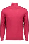 Gant Ele Pink Turtleneck Sweater In Pure Wool