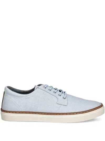 Gant Pinstripe Lace-up Sneakers In Blue